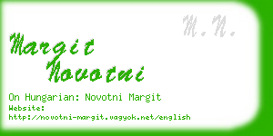 margit novotni business card